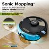 imageShark AV1010AE IQ Robot Vacuum with XL SelfEmpty Base Bagless 45Day Capacity Advanced Navigation Alexa ampamp WiFi MultiSurface Brushroll for Pets Dander ampamp Dust Carpet ampamp Hard Floor BlackWet and Dry SelfEmpty  Brass