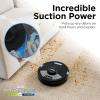 imageShark AV1010AE IQ Robot Vacuum with XL SelfEmpty Base Bagless 45Day Capacity Advanced Navigation Alexa ampamp WiFi MultiSurface Brushroll for Pets Dander ampamp Dust Carpet ampamp Hard Floor BlackWet and Dry SelfEmpty  Silver