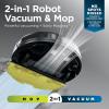 imageShark AV1010AE IQ Robot Vacuum with XL SelfEmpty Base Bagless 45Day Capacity Advanced Navigation Alexa ampamp WiFi MultiSurface Brushroll for Pets Dander ampamp Dust Carpet ampamp Hard Floor BlackWet and Dry SelfEmpty  Silver