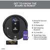 imageShark AV993 IQ Robot Vacuum Self Cleaning Brushroll Advanced Navigation Perfect for Pet Hair Compatible with Alexa Wi Fi  Black