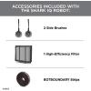 imageShark AV993 IQ Robot Vacuum Self Cleaning Brushroll Advanced Navigation Perfect for Pet Hair Compatible with Alexa Wi Fi  Black