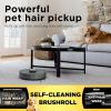 imageShark RV2310AE Matrix SelfEmptying Robot Vacuum with Bagless 45Day Capacity SelfCleaning Brushroll for Pet Hair No Spots Missed on Carpets ampamp Hard Floors Precision Home Mapping WiFi BlackMatrix Robot Vacuum  45Day Capacity