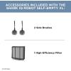 imageShark RV2820AE Detect Pro SelfEmpty Robot Vacuum with Bagless 60day Capacity HEPA Base 3 Detect ampamp React Technologies Auto DeepClean on Carpets and Hardfloors NeverStuck Tech WiFi BlackBronze45Day Capacity