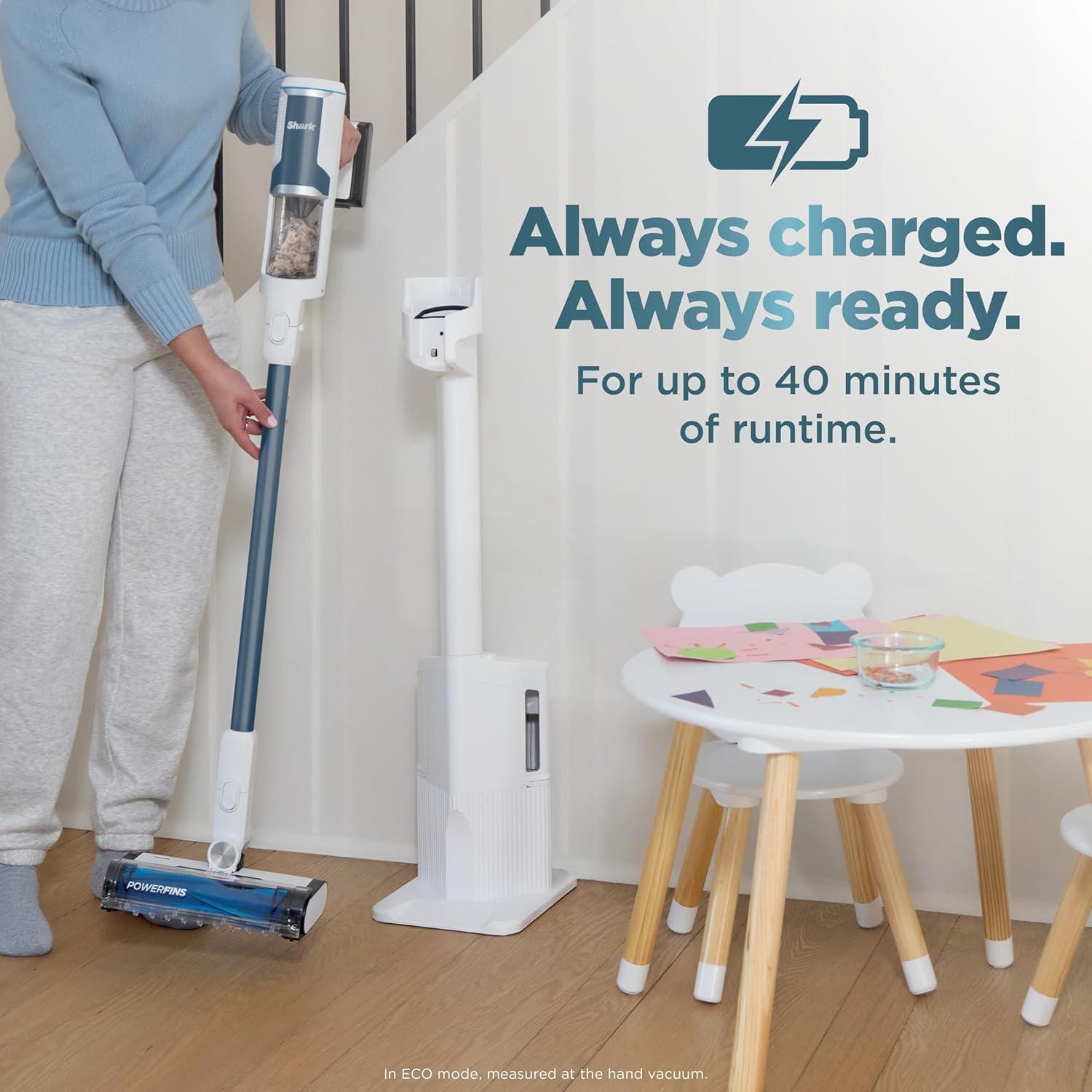 imageShark Clean ampamp Empty Cordless Stick Vacuum  Lightweight Cordless Vacuum Cleaner with AutoEmpty System HEPA Filter Powerful Suction Rechargeable Exclusive Motorized Hand Tool for Pet Hair BU3523Crevice Tool  Motorized Hand Tool