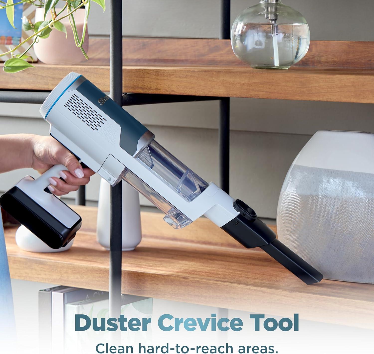 imageShark Clean ampamp Empty Cordless Stick Vacuum  Lightweight Cordless Vacuum Cleaner with AutoEmpty System HEPA Filter Powerful Suction Rechargeable Exclusive Motorized Hand Tool for Pet Hair BU3523Crevice Tool  Motorized Hand Tool