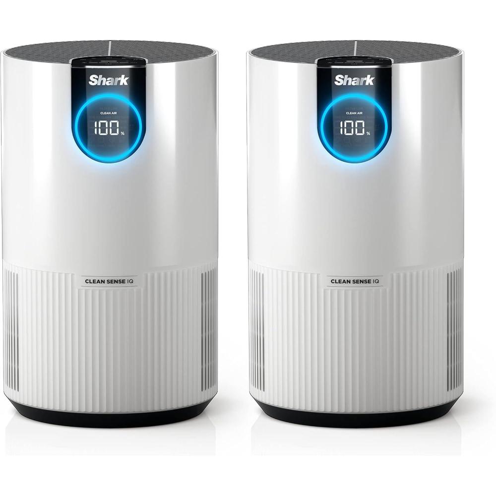 imageShark Air Purifiers for Bedroom Office Dorm Small Room HEPA Air Filter Odor Eliminator Covers Up To 500 SQ FT Air Filtration Removes Smoke Dust Allergens Pet Dander and Pollutants HP1022 Pack