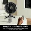 imageShark FlexBreeze Fan  Indoor ampamp outdoor oscillating fan pedestal ampamp tabletop corded ampamp cordless portable fan with outdoor InstaCool misting attachment  FA222