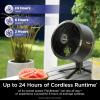 imageShark FlexBreeze Fan  Indoor ampamp outdoor oscillating fan pedestal ampamp tabletop corded ampamp cordless portable fan with outdoor InstaCool misting attachment  FA222