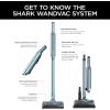 imageShark WS620 Wandvac System UltraLightweight Powerful Cordless Stick Vacuum with Boost Mode Charging Dock GraphiteBlue