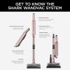 imageShark WS620 Wandvac System UltraLightweight Powerful Cordless Stick Vacuum with Boost Mode Charging Dock GraphiteRose Gold