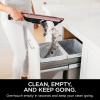 imageShark WS620 Wandvac System UltraLightweight Powerful Cordless Stick Vacuum with Boost Mode Charging Dock GraphiteRose Gold