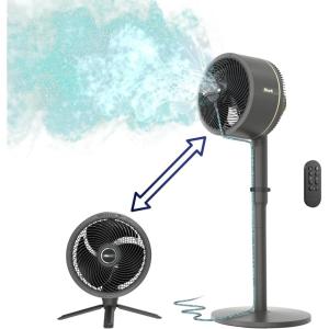 imageShark FlexBreeze Fan  Indoor ampamp outdoor oscillating fan pedestal ampamp tabletop corded ampamp cordless portable fan with outdoor InstaCool misting attachment  FA222