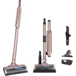 imageShark WS620 Wandvac System UltraLightweight Powerful Cordless Stick Vacuum with Boost Mode Charging Dock GraphiteRose Gold