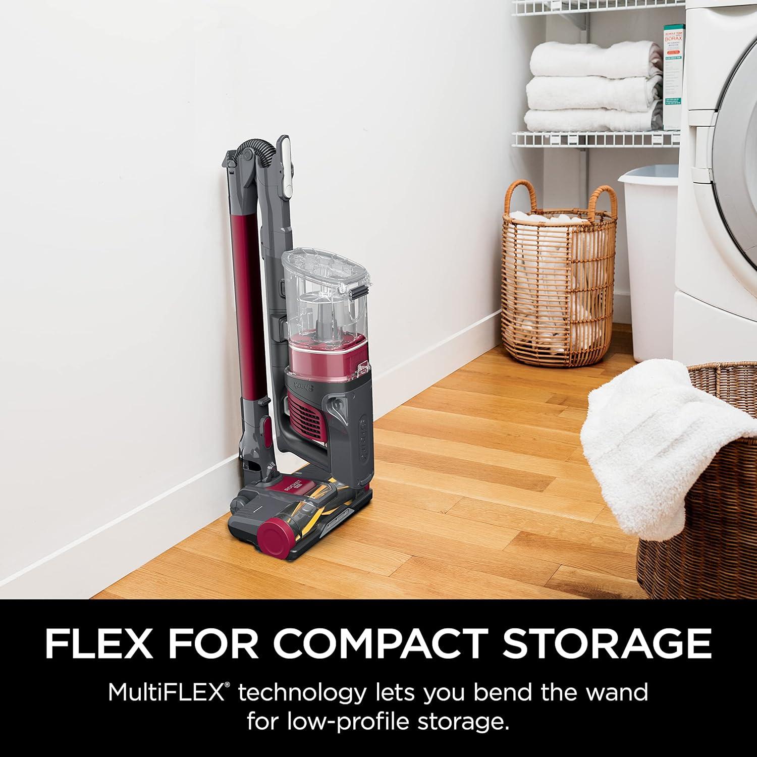 imageShark Cordless Vacuum Cleaner with HEPA Filter Lightweight Portable Rechargeable Powerful Pet Hair Pickup Removable Handheld Crevice Tool Dusting Brush 50min Runtime Blue IZ363HTRaspberry