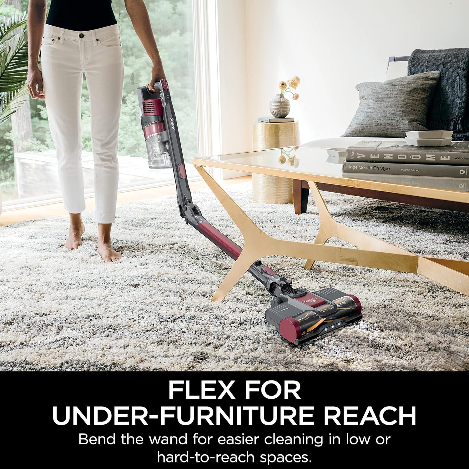 imageShark Cordless Vacuum Cleaner with HEPA Filter Lightweight Portable Rechargeable Powerful Pet Hair Pickup Removable Handheld Crevice Tool Dusting Brush 50min Runtime Blue IZ363HTRaspberry