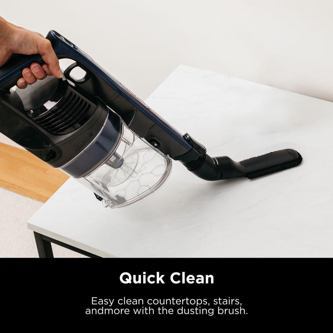 imageShark Cordless Vacuum Cleaner with HEPA Filter Lightweight Portable Rechargeable Powerful Pet Hair Pickup Removable Handheld Crevice Tool Dusting Brush 50min Runtime Blue IZ363HTBlue