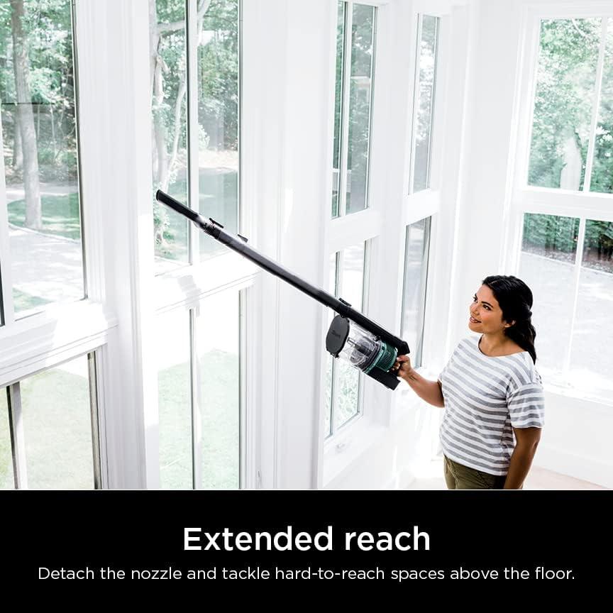 imageShark Cordless Vacuum Cleaner with HEPA Filter Lightweight Portable Rechargeable Powerful Pet Hair Pickup Removable Handheld Crevice Tool Dusting Brush 50min Runtime Blue IZ363HTGray
