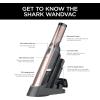imageShark WV201 WANDVAC Handheld Vacuum Lightweight at 14 Pounds with Powerful Suction Charging Dock Single Touch Empty and Detachable Dust CupGraphite SlateRose Gold