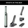 imageShark WV201 WANDVAC Handheld Vacuum Lightweight at 14 Pounds with Powerful Suction Charging Dock Single Touch Empty and Detachable Dust CupGraphite SlateSage Green
