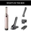 imageShark WV201 WANDVAC Handheld Vacuum Lightweight at 14 Pounds with Powerful Suction Charging Dock Single Touch Empty and Detachable Dust CupGraphite SlateRose Gold