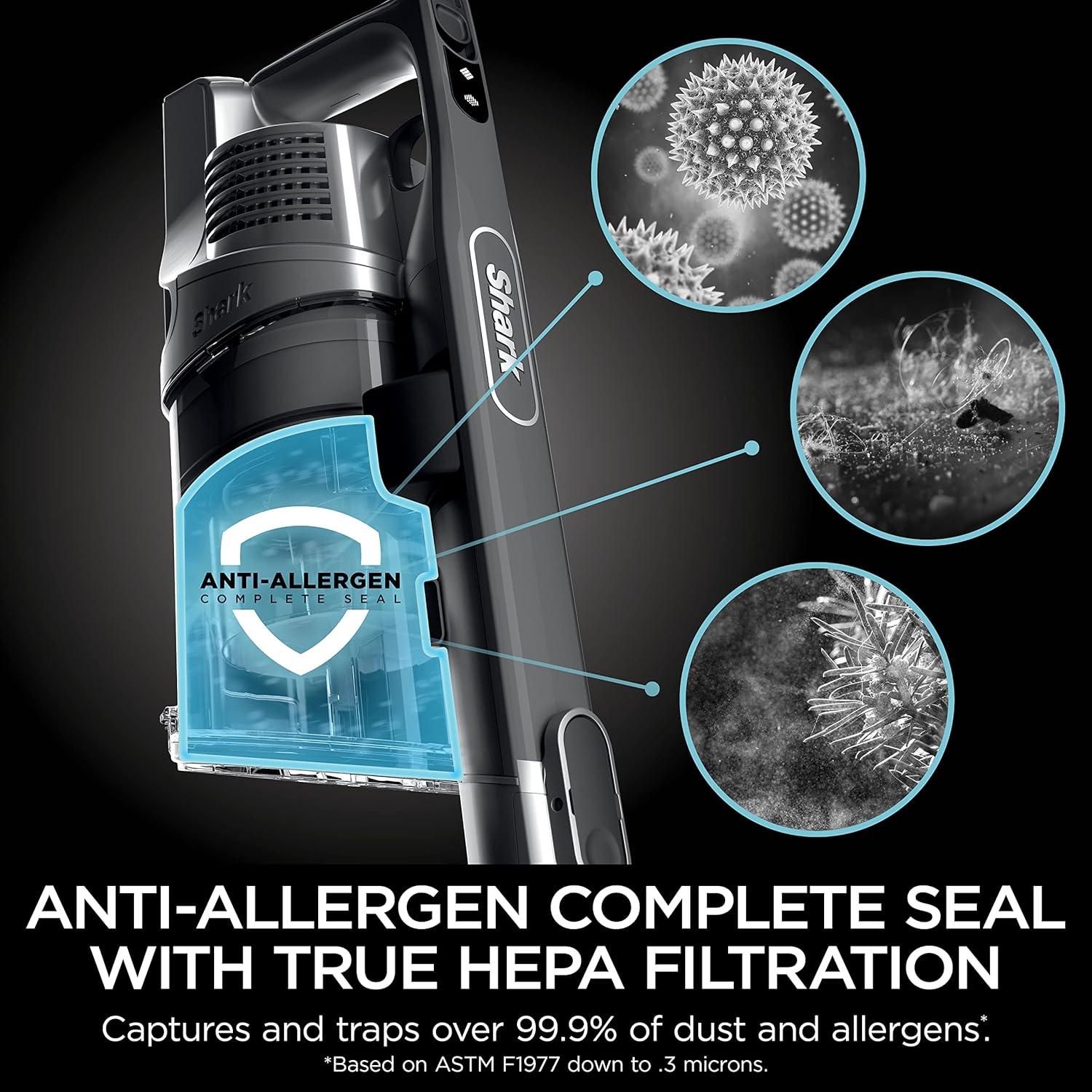 imageShark Rocket Pet Pro with SelfCleaning Brushroll HEPA Filter Lightweight Cordless Stick Hand Vacuum 75 lbs Magenta