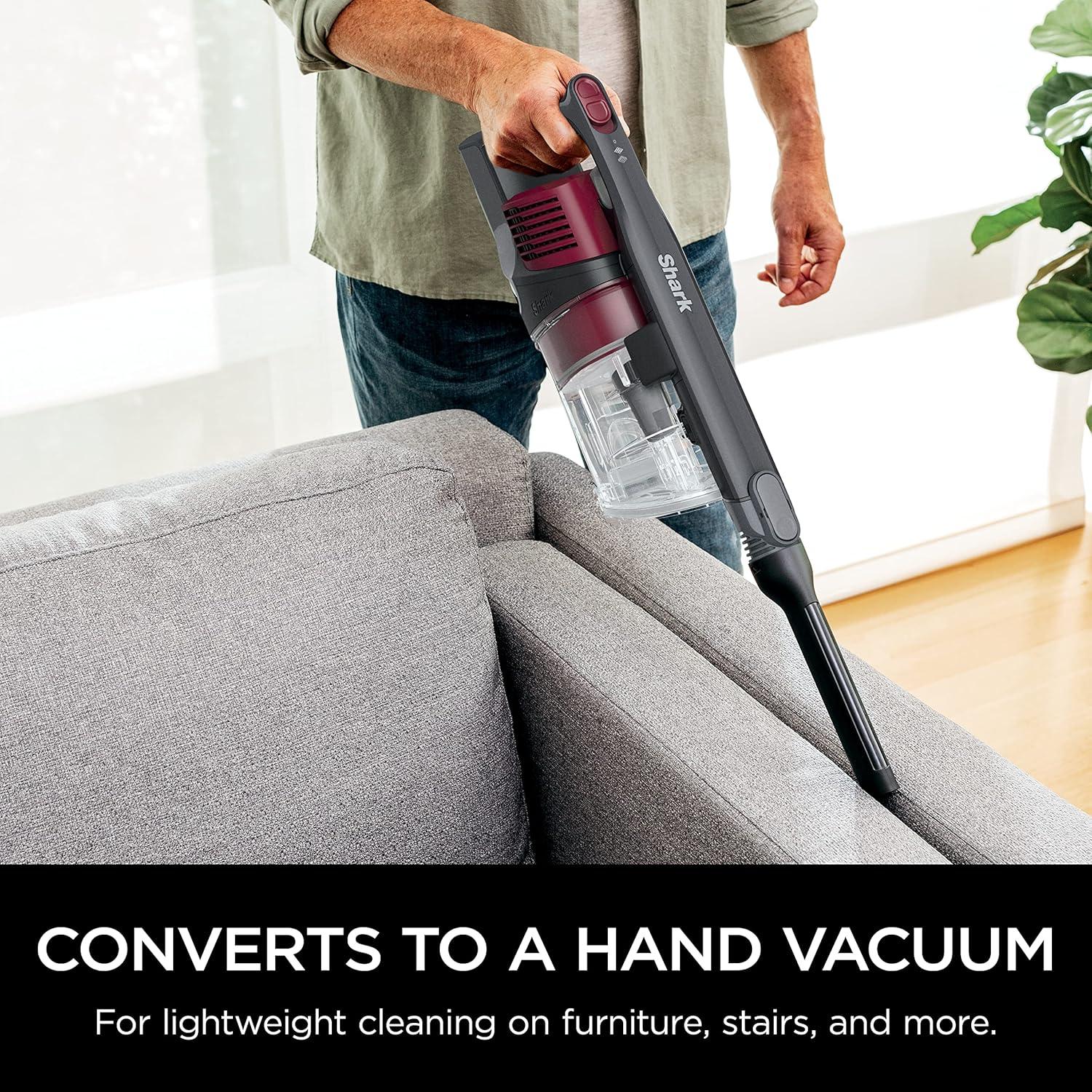 imageShark Rocket Pet Pro with SelfCleaning Brushroll HEPA Filter Lightweight Cordless Stick Hand Vacuum 75 lbs Magenta