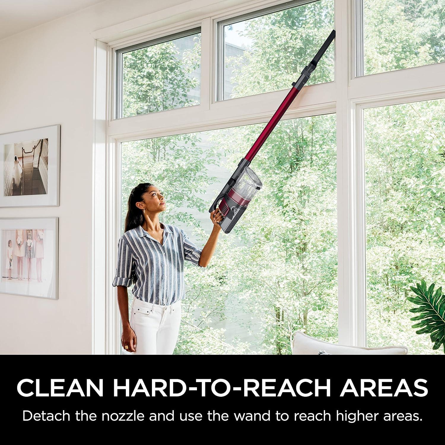 imageShark Rocket Pet Pro with SelfCleaning Brushroll HEPA Filter Lightweight Cordless Stick Hand Vacuum 75 lbs Magenta