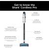 imageShark IZ562H Cordless Pro Vacuum with Clean Sense IQ and Odor Neutralizer PowerFins Plus Brushroll Includes Duster Crevice ampamp Pet Tool Up to 40 Minute Runtime Light Blue Without MultiFLEXPowerFINS PLUS