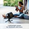 imageShark FlexBreeze  Indoor ampamp Outdoor Fan Corded and Cordless 2in1 Oscillating Pedestal and Tabletop Up to 24Hr Battery FA202