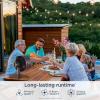 imageShark FlexBreeze  Indoor ampamp Outdoor Fan Corded and Cordless 2in1 Oscillating Pedestal and Tabletop Up to 24Hr Battery FA202