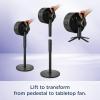 imageShark FlexBreeze  Indoor ampamp Outdoor Fan Corded and Cordless 2in1 Oscillating Pedestal and Tabletop Up to 24Hr Battery FA202
