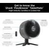 imageShark FlexBreeze TableMate Portable Tabletop Fan Outdoor Indoor Corded ampamp Cordless Tabletop Fan Quiet Powerful 70ft Range Up to 24 Hours of Battery Runtime for HomeOffice and Bedroom FA151BRN