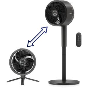 imageShark FlexBreeze  Indoor ampamp Outdoor Fan Corded and Cordless 2in1 Oscillating Pedestal and Tabletop Up to 24Hr Battery FA202