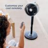 imageShark FlexBreeze Pro Mist Fan  Indoor ampamp Outdoor Integrated Misting Pedestal to Tabletop Corded or Cordless Up to 24Hr Battery Oscillating Charcoal Grey FA302 2025 Release