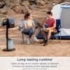imageShark FlexBreeze Pro Mist Fan  Indoor ampamp Outdoor Integrated Misting Pedestal to Tabletop Corded or Cordless Up to 24Hr Battery Oscillating Charcoal Grey FA302 2025 Release