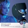 imageShark CryoGlow LED Face Mask with UnderEye Cooling AntiAgeing ampamp Blemish Repair Red ampamp Blue LED Infrared Light Therapy USBC Remote Control Storage Bag Adjustable Straps Blue Frost FW312