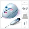 imageShark CryoGlow LED Face Mask with UnderEye Cooling AntiAgeing ampamp Blemish Repair Red ampamp Blue LED Infrared Light Therapy USBC Remote Control Storage Bag Adjustable Straps Blue Frost FW312
