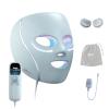 imageShark CryoGlow LED Face Mask with UnderEye Cooling AntiAgeing ampamp Blemish Repair Red ampamp Blue LED Infrared Light Therapy USBC Remote Control Storage Bag Adjustable Straps Blue Frost FW312