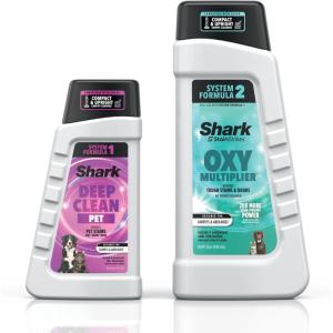 imageShark Deep Clean Pet Formula for All Shark Upright and Portable Carpet Cleaners Formulated for All Carpets Upholstery ampamp Area Rugs Tackles Tough Pet Messes and Odors 48oz EXCP48Deep Clean Pet  OXY