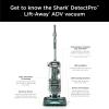 imageShark Detect Pro LiftAway ADV Bagless Upright Vacuum with DuoClean Detect HEPA Filter AntiAllergen Powerful Suction and Odor Neutralizer Technology Evergreen LA802PowerDetect w Odor Neutralizer
