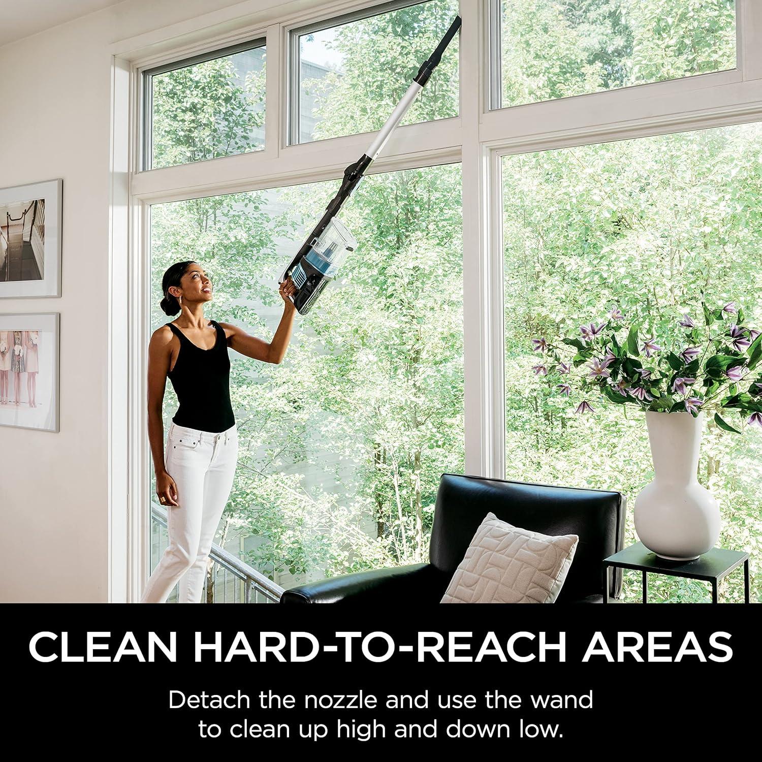 imageShark PowerPro Flex Reveal Plus Cordless Vacuum FloorDetect ampamp DirtReveal Technology HEPA Filter for Carpets ampamp Hard Floors Up to 50Minute Runtime Powerful Pet Hair Pickup Java IZ382HVertex FlexPro
