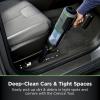 imageShark WANDVAC Power PET Cordless Hand Vac UltraLightweight ampamp Portable with Powerful Suction ampamp Boost Mode New FurFins Tool ampamp Duster Crevice Tool Designed for Car ampamp Pet Homes White WV410WHPowerBoost