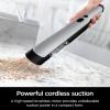 imageShark WANDVAC Power PET Cordless Hand Vac UltraLightweight ampamp Portable with Powerful Suction ampamp Boost Mode New FurFins Tool ampamp Duster Crevice Tool Designed for Car ampamp Pet Homes White WV410WHWANDVAC