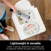 imageShark WANDVAC Power PET Cordless Hand Vac UltraLightweight ampamp Portable with Powerful Suction ampamp Boost Mode New FurFins Tool ampamp Duster Crevice Tool Designed for Car ampamp Pet Homes White WV410WHWANDVAC