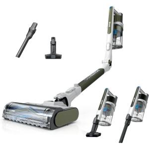 imageShark PowerPro Flex Pet Plus Cordless Vacuum FloorDetect Technology MultiFLEX Wand HEPA Filter for Carpets ampamp Hard Floors Up to 50Minute Runtime Powerful Pet Hair Pickup Olive IZ387HPowerPro Pet Plus