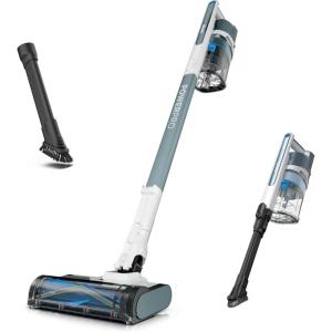 imageShark PowerPro Flex Reveal Plus Cordless Vacuum FloorDetect ampamp DirtReveal Technology HEPA Filter for Carpets ampamp Hard Floors Up to 50Minute Runtime Powerful Pet Hair Pickup Java IZ382HPowerPro Plus