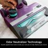 imageShark POWERDETECT UltraLight Corded Stick Vacuum with DuoClean Technology SelfCleaning Brushroll for No Hair Wrap AntiAllergen Complete Seal and Odor Neutralizer Technology Purple HZ4001AMZPowerDetect w Precision Duster