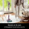 imageShark POWERDETECT UltraLight Corded Stick Vacuum with DuoClean Technology SelfCleaning Brushroll for No Hair Wrap AntiAllergen Complete Seal and Odor Neutralizer Technology Purple HZ4001AMZPowerDetect w Precision Duster