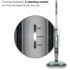 imageShark Steam ampamp Scrub Steam Mop Scrubbing ampamp Sanitizing 2 Steam Modes Rotating Pads XL Water Tank Swivel Steering Designed for Hardwood Marble Tile and Stone Blue S8000New Steam  Scrub 4pad