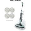 imageShark Steam ampamp Scrub Steam Mop Scrubbing ampamp Sanitizing 2 Steam Modes Rotating Pads XL Water Tank Swivel Steering Designed for Hardwood Marble Tile and Stone Blue S8000New Steam  Scrub 4pad